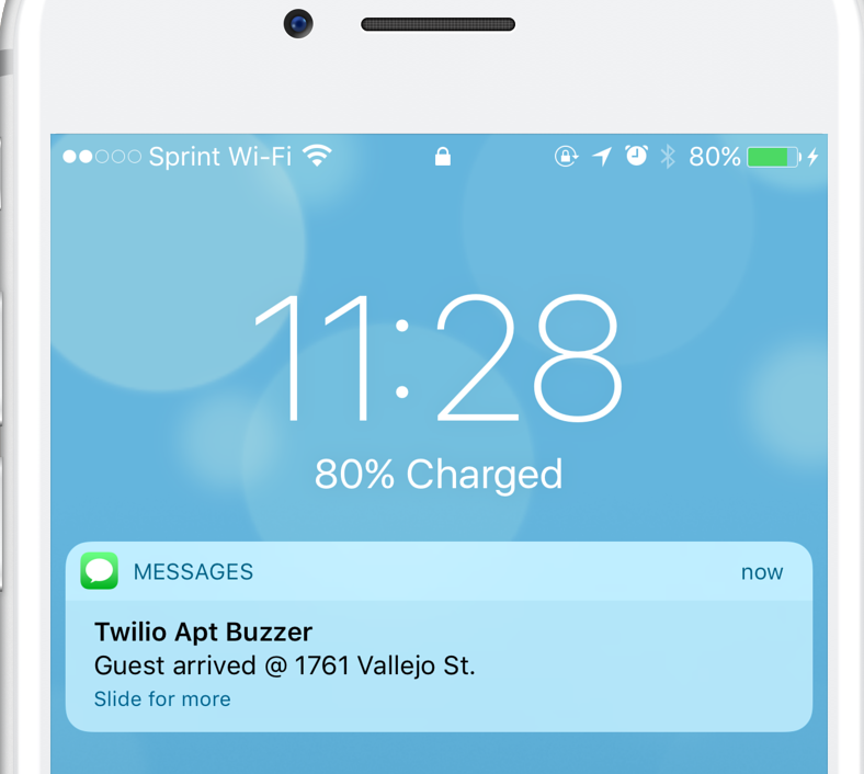Aparment buzzer screenshot
